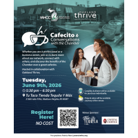 Cafecito & Conversations with the Chamber in person