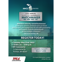 MHCC's 14th Annual Supplier Diversity Matchmaker (Corporate Procurement Registration Only)