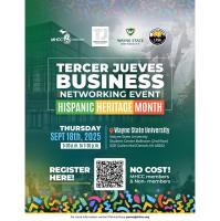 Tercer Jueves Business Networking with WSU - Hispanic Heritage Month