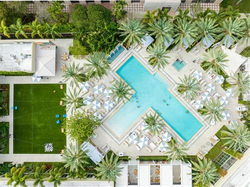 Aerial Pool View