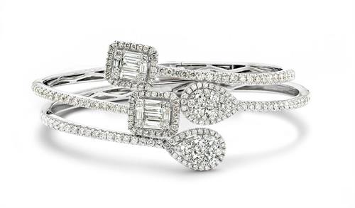 Diamond Bypass Bangles Diamond Bypass Bangles