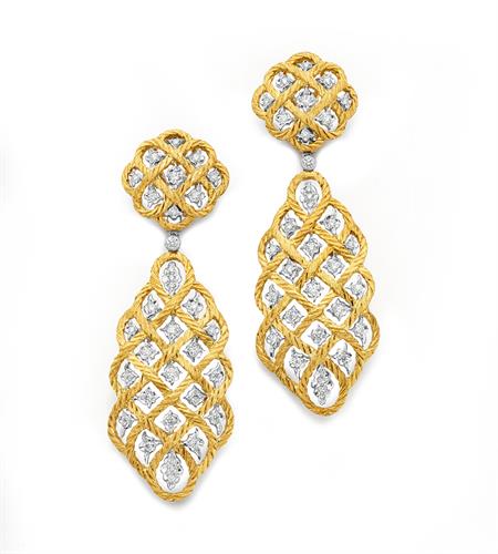 Buccellati Diamond Drop Earrings Buccellati Diamond Drop Earrings