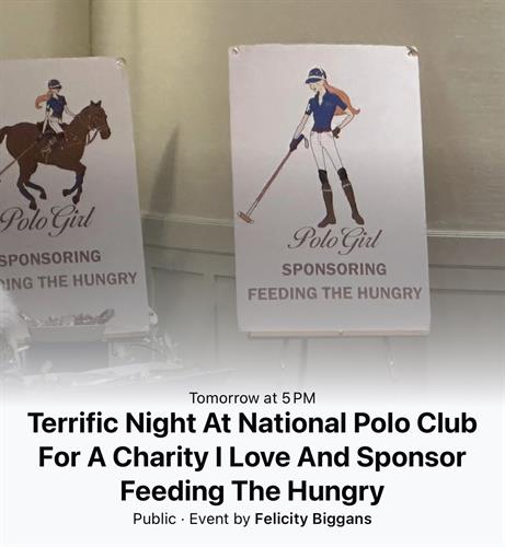 Polo Girl Sports Brand Sponsoring Feeding The Hungry Charity Event At National Polo Club 