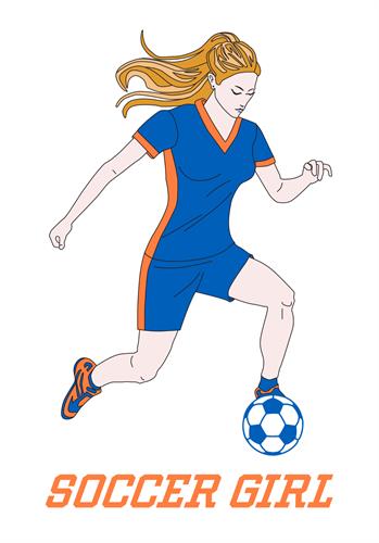 Soccer Girl - Polo Girl Sports Brand 