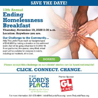 The Lord's Place 13th Annual Ending Homelessness Breakfast