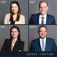 Jones Foster Sees Growth During its Centennial Year with Four Attorney Hires