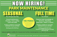 Wauconda Park District SEASONAL PARK MAINTENANCE - Part-time