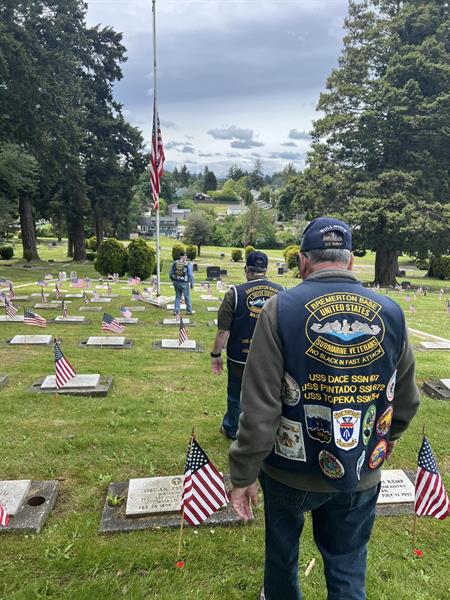 Retiring the Colors at Ivy Green Cemetery