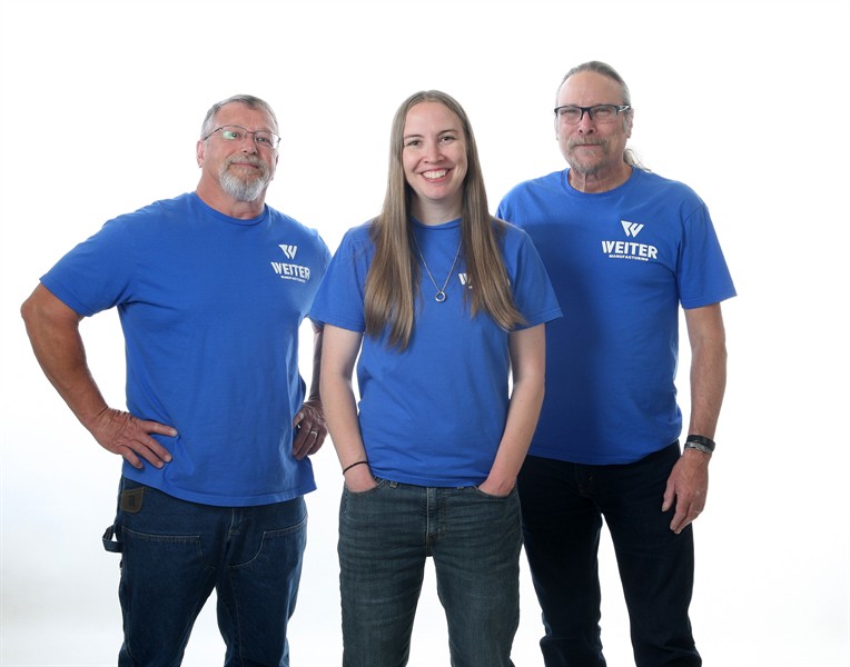 Weiter is proud to be a family run business. Paula is the CEO, with support from her co-founders Paul (her dad) and Jeff (her father-in-law)