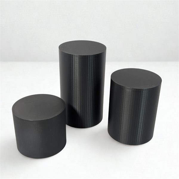 Elevate your products with sleek round risers.