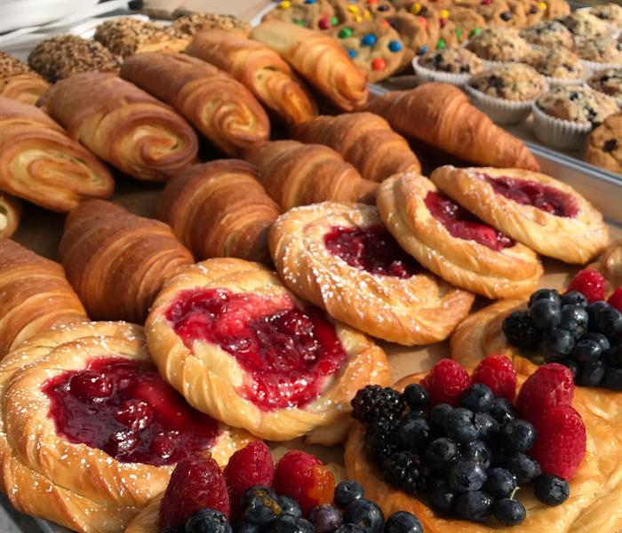 Fresh pastries from the market