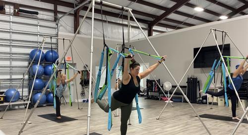 Group and Private Yoga Trapeze Classes!