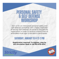 Nippersink Public Library Personal Safety and Self-Defense Workshop
