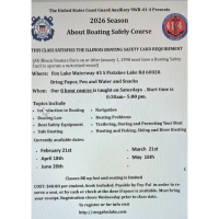 US Coast Guard Auxiliary Boating, Safety Class 2026