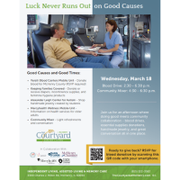 Blood Drive & Community Mixer: Luck Never Runs Out on Good Causes!