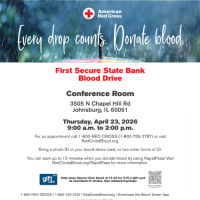 First Secure State Bank Blood Drive