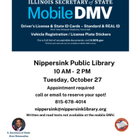 Pop Up DMV Event at Nippersink Library