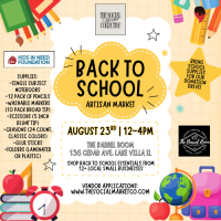Back To School Artisan Market & Donation Drive