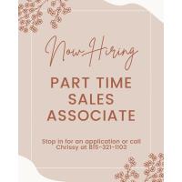Hiring Part-Time Sales Associate