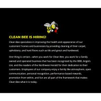 Clean Bee is Hiring!