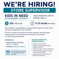 KIDS IN NEED OF MCHENRY COUNTY - Second Bridge