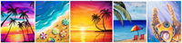 Paint & Sip in Round Lake - Summer Painting Party (Canvases/wine glasses)