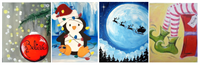 Winter & Christmas Painting Party! Canvases/Wine Glasses (Adults, McHenry Parks & Rec)