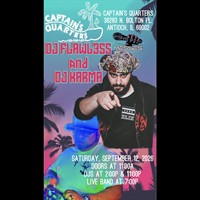 MESSES Entertainment Presents: DJ FLAWL3SS x DJ KARMA for Sunsets & Soundwaves at Captain’s Quarters