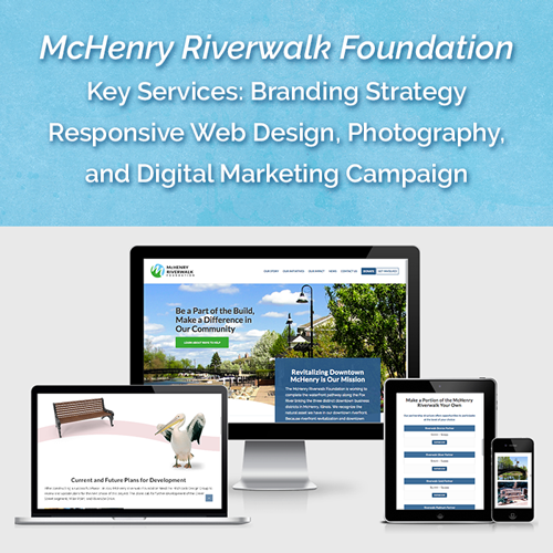 Website for McHenry Riverwalk Foundation, McHenry, IL