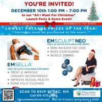 "All I Want for Christmas" EMSCULPT NEO & EMSELLA Launch Party & Demo Event!