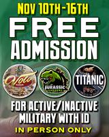 FREE Platinum Passes for Active and Inactive Military 11/10-11/16