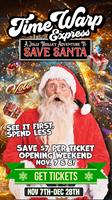 Time Warp Express Jolly Trolley Adventure to Save Santa November 7th - December 28th