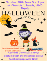 Trunk or Treat at Hubert Vester Auto Group