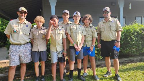 Scouts BSA Troop at Camp Boddie