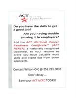 CRC WorkKeys Workshop