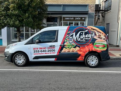 Partial Vehicle Wrap for Mikey's Diner