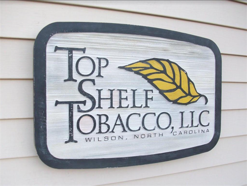 Sign for Top Shelf Tobacco