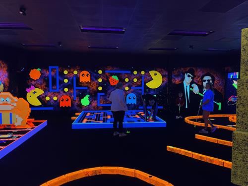 A Blast from the Past, on our Retro Mini Golf Course!