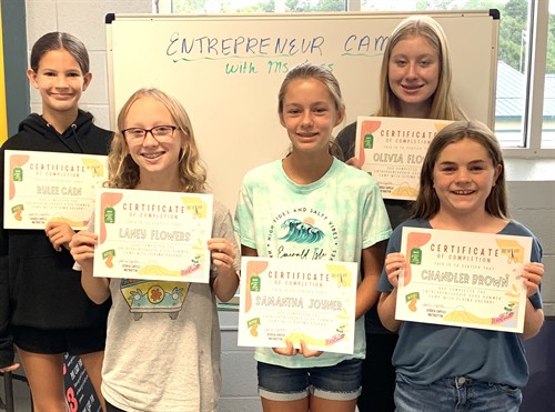 All girls Entrepreneurship camp at the Rec Center!