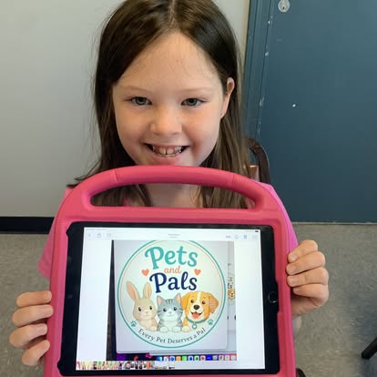 Liza is only 8 years old and came up with her business "Pets & Pals, every pet needs a pal."