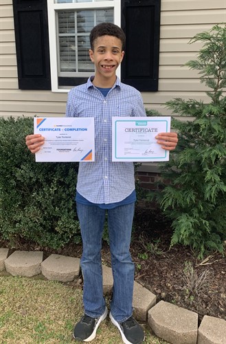 Tyler finished his year long Ramsey classes and is now investing! 
