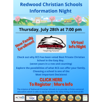 Redwood Christian School Information Night