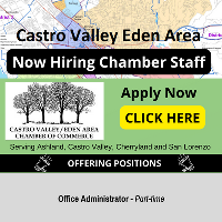Now Hiring Staff for the Castro Valley/Eden Area Chamber of Commerce, Bay Area CA