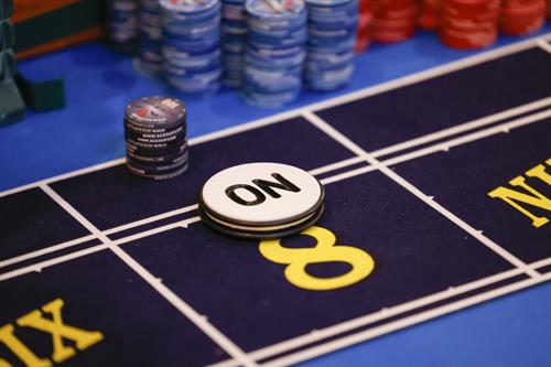 Point of "8" on the craps table