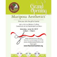 Mariposa Aesthetics Ribbon Cutting Ceremony