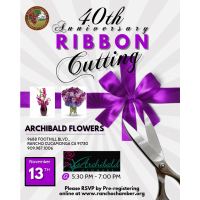Ribbon Cutting Archibald Flowers