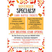November Specials at Salt Oasis