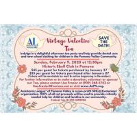 Save The Date ! Vintage Valentine Tea with Assistance League Pomona Valley
