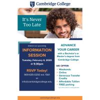 Cambridge College Information Session