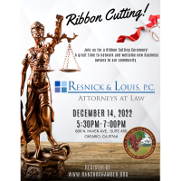 Ribbon Cutting - Resnick & Louis, P.C. Attorneys At Law